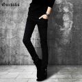Slim -Fit Black Jeans for Boys in Jet Black Color and Quality Stuff - Perfect Stitching according to all waist sizes. 