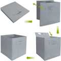 Cube Box- Storage  Box, Stprage Bin- Foldable Fabric Storage Box Square Bin - Lightweight Organizer with Dual Handles for Nursery, Closet, and Drawer - Space-Saving Cloth Baskets for Home Organization. 