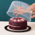 8 Inch Round Cake Containers Pack of 6| Clear Plastic Cake Container | 8" Disposable Plastic Cake Take Out Holders 12 Pcs.-6 Domes & 6 Bases. 