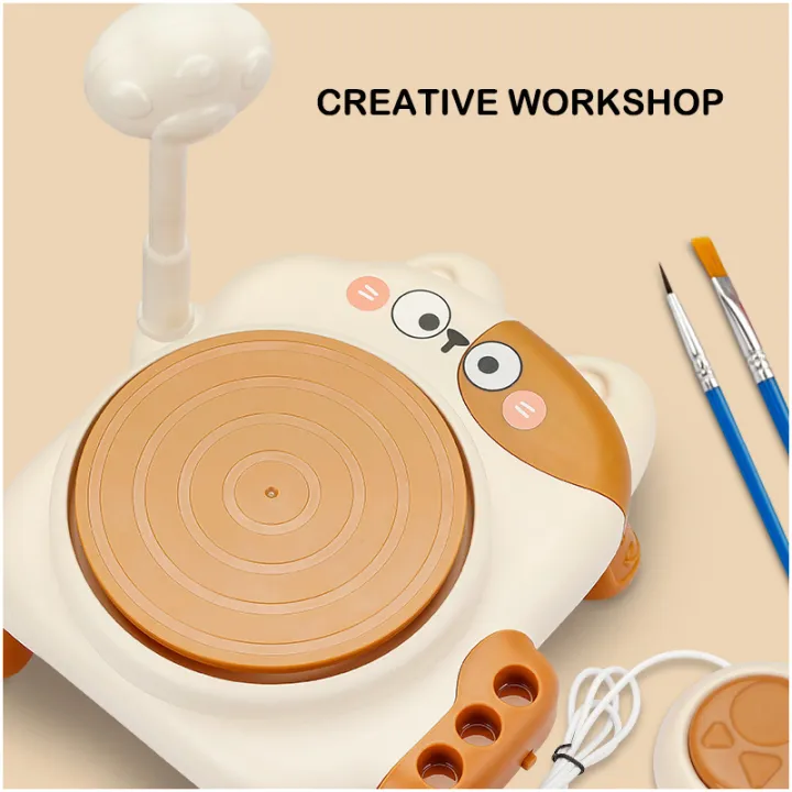 Cute%20Funny%20Cat%20Style%20DIY%20Ceramic%20Machine%20Craft%20Art%20Craft%20Electric%20Pottery%20Set%20Kids%20Painting%20Handmade%20Art%20Mini%20Pottery%20Wheel%20%20with%20USB%20POWERD%20Toy%20Kit%20for%20girlS%20-%20Image%205