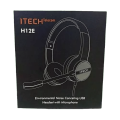 H12E USB Headset with Microphone, Computer Headphone with Environmental Noise Cancellation Mic, Volume & Mute Control, Business Headsets for Laptop, Home, Office, Remote Learning. 
