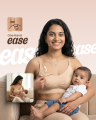 Ornavo 2 In1 Breast Pump Bra & Nursing Bra, soft and cozy Breast Pumping Bra For Effortless hands free pumping, Maternity Breastfeeding Bra With Extender, Works With All Types Of Breast Pumps, for both pre and post partum. 