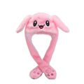 Earmuff Cute For Girls Movable Ears Love Embroidery Earflap Plush Eye With Scarf Women Rabbit Caps Warm Hats  Hats. 