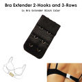 Extension Hooks in Skin and Black 2-Hooks Bra Extenders 3-Rows Increase 0.5 to 2 inches to Bra Band Size of your Bras Hook Extender for Women Bras Extension Accessories. 