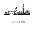 London Skyline Wall Sticker City Silhouette England London Scape Wall Decal Living Room Bedroom Office Home Wall Art Vinyl Mural. 