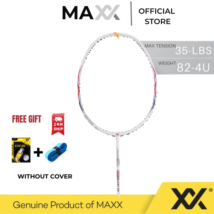 MAXX Badminton Racket -CRYSTALYST X3  (FREE String + Grip )
