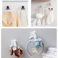 Kitchen Hook Rack Wall-mounted Bathroom Ceiling Rack Household Punch-free Storage Traceless Sticky Hook Kitchen Accessories. 