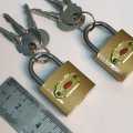 Pack of 2 Key Lock for Drawer | Money Bank | Bags | Jewellery Box and Sports Bag etc | Key Lock | Metal Lock. 