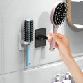 Comb Holder Bathroom Wall Hanging Comb Storage Rack Hair Clip Organizer Air Cushion Comb Holder Creative Plastic Rack 1Pcs. 