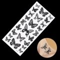 1 Sheet Waterproof Temporary Tattoo Sticker 3D Butterfly Tattoo Flash Transfer Tatoo Leg Arm Hand Foot For Women Body Art. 