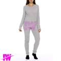 Women Ladies Girls Premium Full Body Suit Thermal Body Warmer Skin Tight Stretchable Innerwear Winter Warm Long Johns Trouser Pajama Full Sleeve Shirt Light Grey / Silver. 