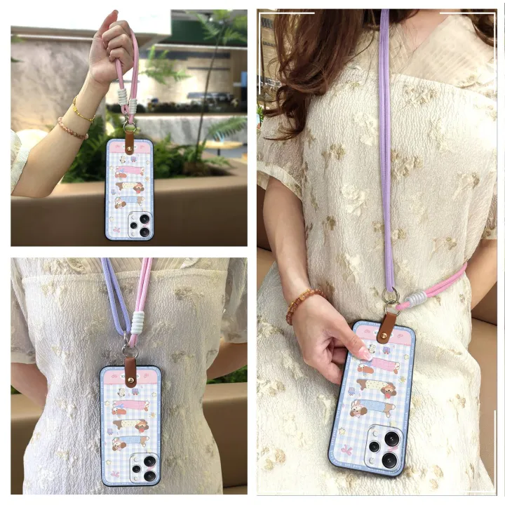 Soft%20case%20TPU%20Phone%20Case%20For%20Redmi12%204G%20Crossbody%20Fashion%20Design%20Necklace%20Silicone%20Waterproof%20Anti-dust%20Graffiti%20Cartoon%20-%20Image%202