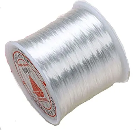 White Strand Thread White Stretchy Elastic Crystal String Cord Thread for Jewelry Making ...