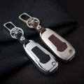 Zinc Alloy+Leather Car Key Case For Ford 3 4 Mondeo MK3 MK4 Escape Edga 2017 2016 2015 Fob Cover. 
