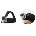 Head Strap Mount for Go Pro Hero 8, 7, 6, 5, Black, Session, Hero 4, Black, Silver, Hero+ LCD, 3+, 3, DJI Osmo Action Cameras Adjustable Elastic Band. 