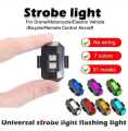 Universal Light for bike Rechargeable 7 Colors / Motorcycle Bike Flashing Light Recharge Modified Light Night Flying Signal Lamp LED Navigation Flash Light 1 Pcs. 
