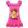 【BestGO】Summer Fancy Nancy Little Girls Dress Falbala Short Sleeve Off Shoulder Dresses. 