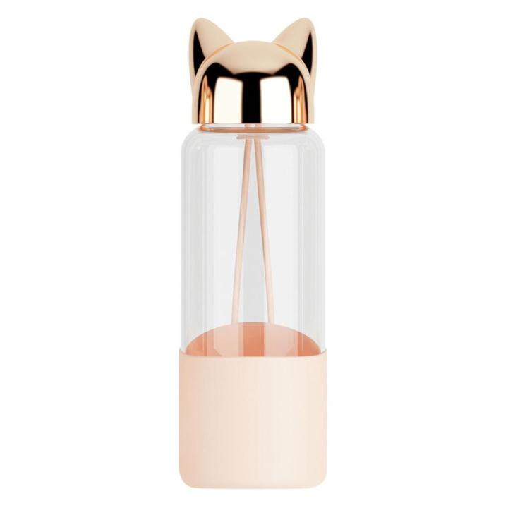 Durable%20Water%20Bottle%20Cute%20Fox%20BPA%20Free%20320ML%20Transparent%20For%20Bicycle%20Tour%20Environmwntal%20Friendly%20Long%20Lasting%20Water%20Cup%20Water%20Glass%20-%20Image%203