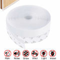 SEALING STRIP 1M White Self Adhesive Foam Tape Door Sealing Strip Noise Insulation Anti-Collision Window Gap Draught Excluder Hardware. 