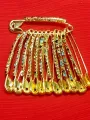 Crystal Hijab Pins – Set of 6 Fancy Safety Pins with Rhinestones. 