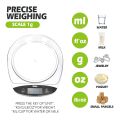 DSP Electric Kitchen Scale, 11lbs/2kg ​​High Precision Digital Food Pan Scale with LCD Display for Food Ounces and Grams Kitchen Scale Weight Capacity, Electric Kitchen Scales, Kitchen Scale Digital, Kitchen Scale Weight Machine Note random color will be. 