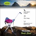 Relaxsit Memento Camping Walk Stool, Portable Folding Compact Lightweight Stool Seat for Camping Fishing Hiking Stick Gardening Outdoor Walking Backpacking Travelling , useful during shoping and  changing car tyre etc. 