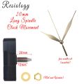 20MM Long Shaft Clock Movement Mechanism with Hands, DIY Repair Quartz Wall Clock Movement. 
