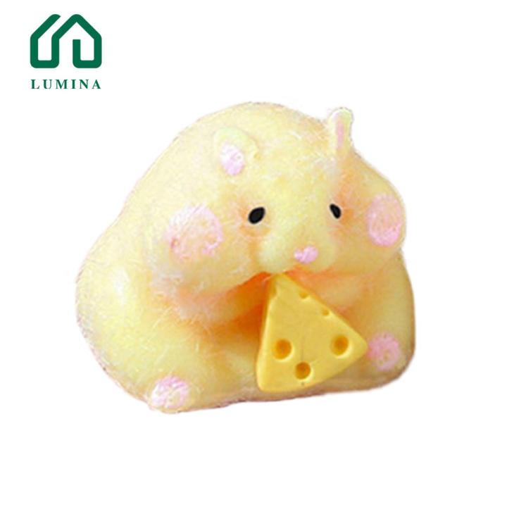 Lumina Hamster Sensory Toy Cheese Hamster Toy Slow Rising Stress Relief ... - High Value Hamster Stress Relief Toys