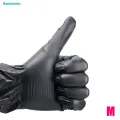 5Pair Black Kitchen Disposable Gloves Waterproof Thickened PVC Protective Gloves Kitchen Laboratory Cleaning Gloves. 