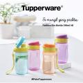 Tupperware Slim Eco Bottle Mini with Strap 310ml/ Tupperware Slim Eco Bottle 1L/ Tupperware Slim Eco Bottle 750ml/ Kids bottle/ Jogging bottle/ Small water bottle/ cute water bottle. 
