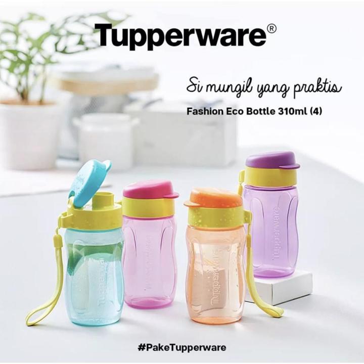 Tupperware Slim Eco Bottle Mini with Strap 310ml/ Tupperware Slim Eco Bottle 1L/ Tupperware Slim Eco Bottle 750ml/ Kids bottle/ Jogging bottle/ Small water bottle/ cute water bottle