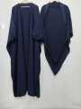 Elegant Khimar Abaya with 2-Layer Hijab. 