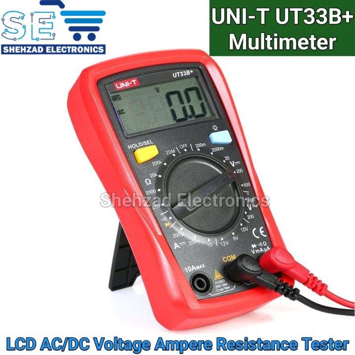 UNIT UT33B+ Digital Multimeter Manual Range AC DC 200mV600V Voltage