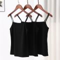 Pack of 3 Women Simple Camisoles Summer Girl Strap Cotton Sleeveless Thin Camisole Vest Solid Top Simple Base Vest Multicolor Tops Female Undies. 