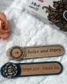 Wooden Agarbatti Incense Stick Holder with Laser Engraved Design, Ash Collector. 