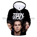 Fashion New Fall Hoodies Cool TV Series 3D Print Teen Wolf Hoodies Men Women Harajuku Autumn Teen Wolf Loose Clothes. 