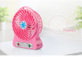 hot selling led colorful light three speeds rechargeable battery 2600mah handheld fan usb charge portable mini fan. 