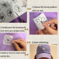 New Water Soluble Embroidery Stabiliser Blank Printable Hand Pattern Stick Film Embroidery Backing DIY Craft Making. 