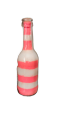 Handcrafted Multicolored Glass Bottle Sand Art - Unique Home Decor Accent. 