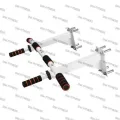 Professional Pull Up Chin Up Bar Home Fitness Exercise Tool - White. 
