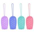 Silicone Body Scrubber Bath Sponge - 2 in 1 Exfoliating Body Brush Loofah Shower Sponge for Women Men and kids. 