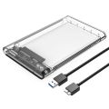 ORICO HDD CASE CRYSTAL 2.5 2139U3-CR 3.0 - ORICO HDD Case 2.5 Inch Transparent SATA to USB 3.0 External HDD/SSD Case. 