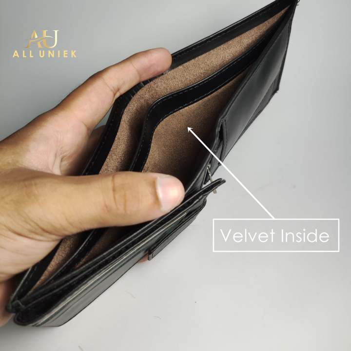 Genuine%20Leather%20Men's%20Zipper%20Coin%20Purse%20Cow%20Leather%20Wallet%20For%20Men%20Tri-fold%20Wallet%20Clasp%20Black%20Brown%20Coffee%20-%20Image%205