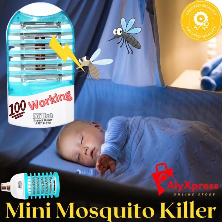 Socket Fly Insect Electric Mini Mosquito Killing Millat LED Socket Lamp Mosquito ...