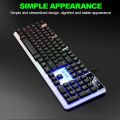 Semi-Mechanical Keyboard Mouse combo Kit GTX350 USB Gaming PC Rainbow Colorful LED Illuminated Backlit Gamer Keyboards For Office Computer Accessories. 