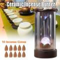 Favorite Porcelain Backflow Ceramic Cone Incense Burner Holder Buddhist Cones. 