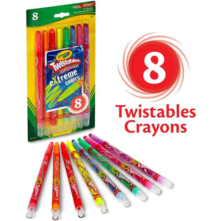 Crayola Twistables Extreme Color Crayons 8-Pack