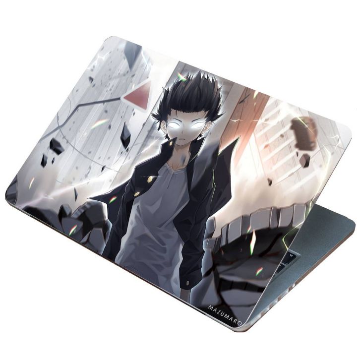 Mob Psycho 100, Anime Laptop Skin Vinyl Sticker Decal, 12 13 13.3 14 15 15.4 15.6 inch Laptop Skin Sticker Cover Art Decal Protector Fits All Laptops