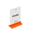A5 Acrylic Sign Holder T Shape Table Menu Holder Product Price Tag Poster Frame Flyer Display Card Place Picture Stand. 