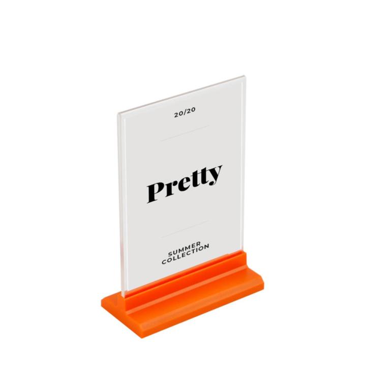 A5 Acrylic Sign Holder T Shape Table Menu Holder Product Price Tag Poster Frame Flyer Display Card Place Picture Stand